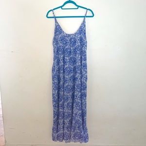 Blue and White Maxi Dress XXL